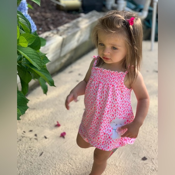 Carter's Pink & White Kids Set with Cat Design | Baby Girl 24 Months - Picture 5 of 5